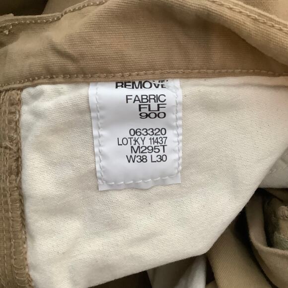 Tyndale Flame Resisitant Tan Work Cargo Pants 38 x 30 NWT - Picture 10 of 11